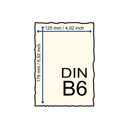 Büttenpapier DIN-B6 - sand / Goldflocken