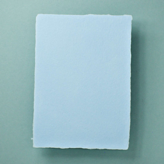 Büttenpapier DIN-A5 - babyblau