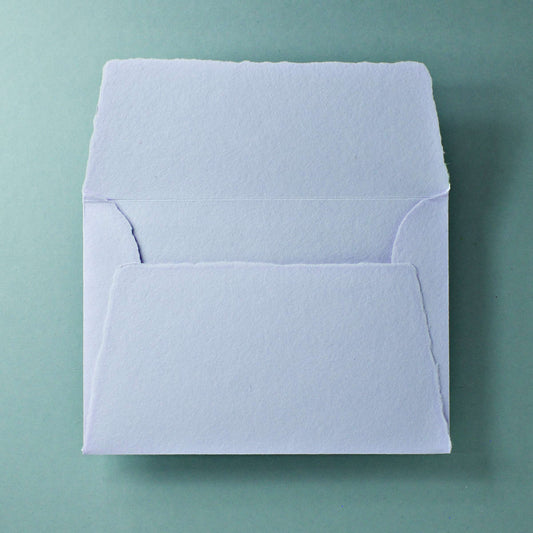 Büttenpapier-Umschlag B6 - Trapezlasche - flieder