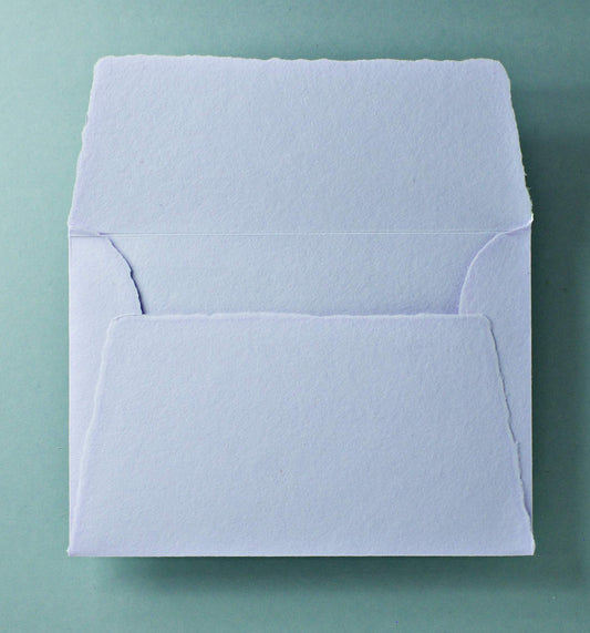 Büttenpapier-Umschlag C5 - Trapezlasche - flieder