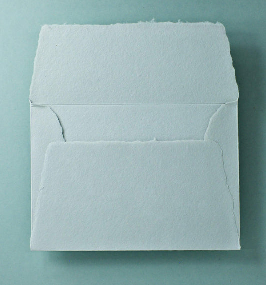 Büttenpapier-Umschlag C5 - Trapezlasche - lichtgrau