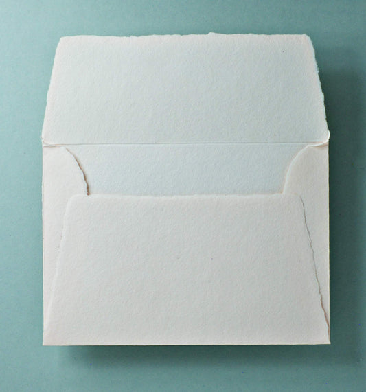 Büttenpapier-Umschlag C5 - Trapezlasche - rosé
