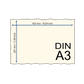 Büttenpapier im Format DIN A3 schematische Darstellung mit Maßen