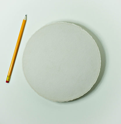 Büttenpapier Kreis 20cm - sand
