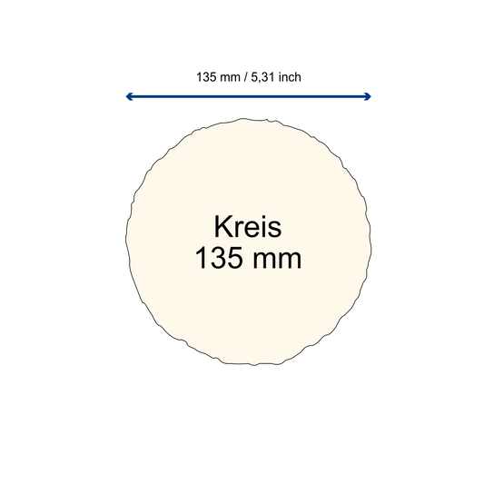 Büttenpapier Kreis 13,5cm - flieder