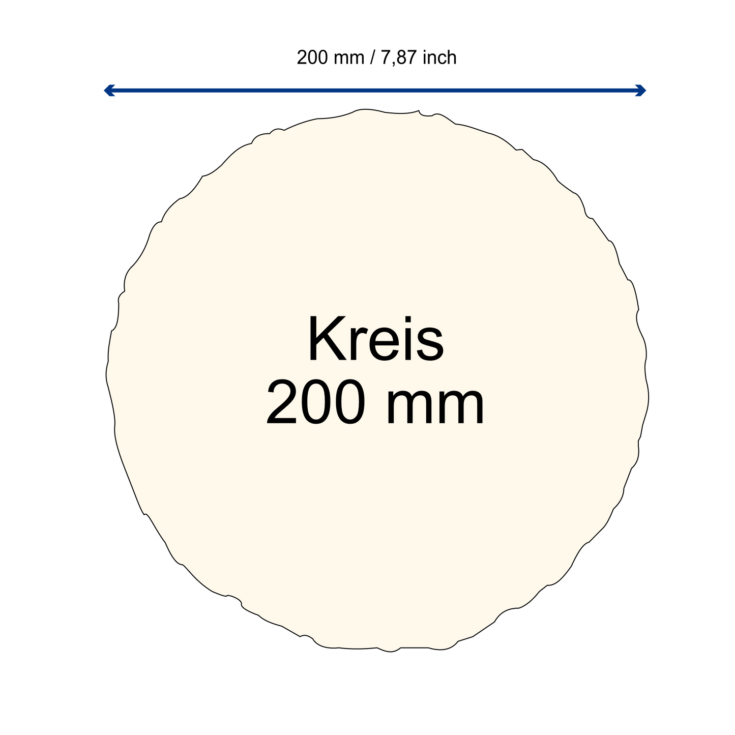Büttenpapier Kreis 20cm - flieder
