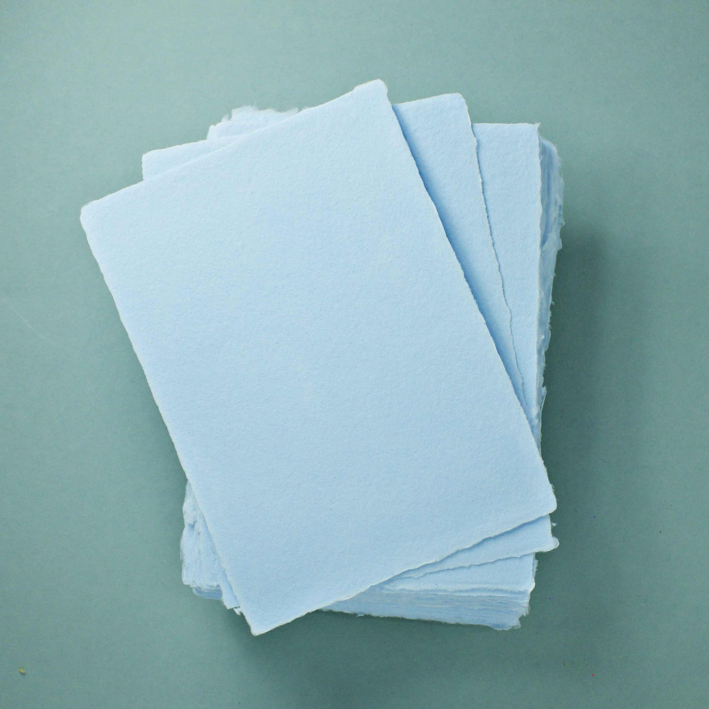 Büttenpapier DIN-A6 - babyblau