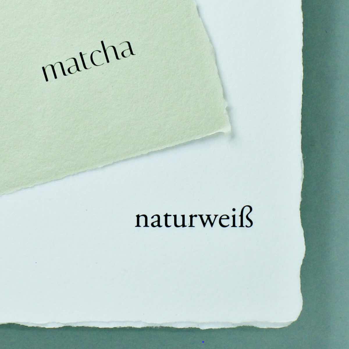 Büttenpapier DIN-lang - matcha