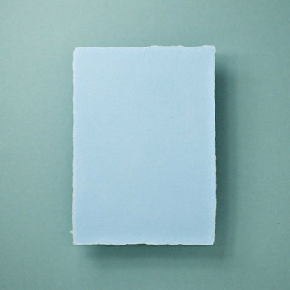 Büttenpapier DIN-C6 - babyblau