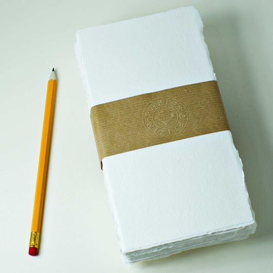 Büttenpapier DIN-lang - naturweiß