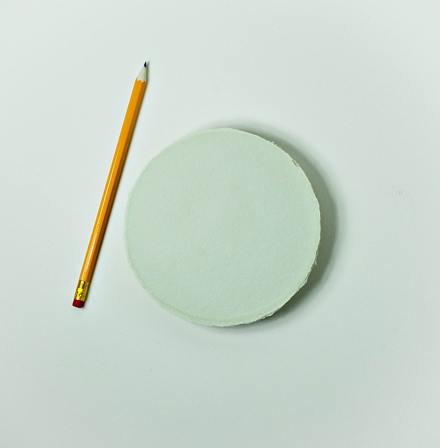 Büttenpapier Kreis 13,5cm - matcha