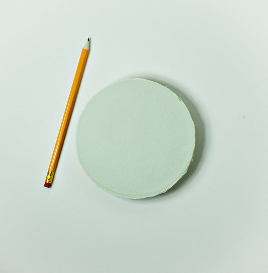 Büttenpapier Kreis 13,5cm - matcha