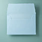 Büttenpapier-Umschlag B6 - Trapezlasche  - babyblau