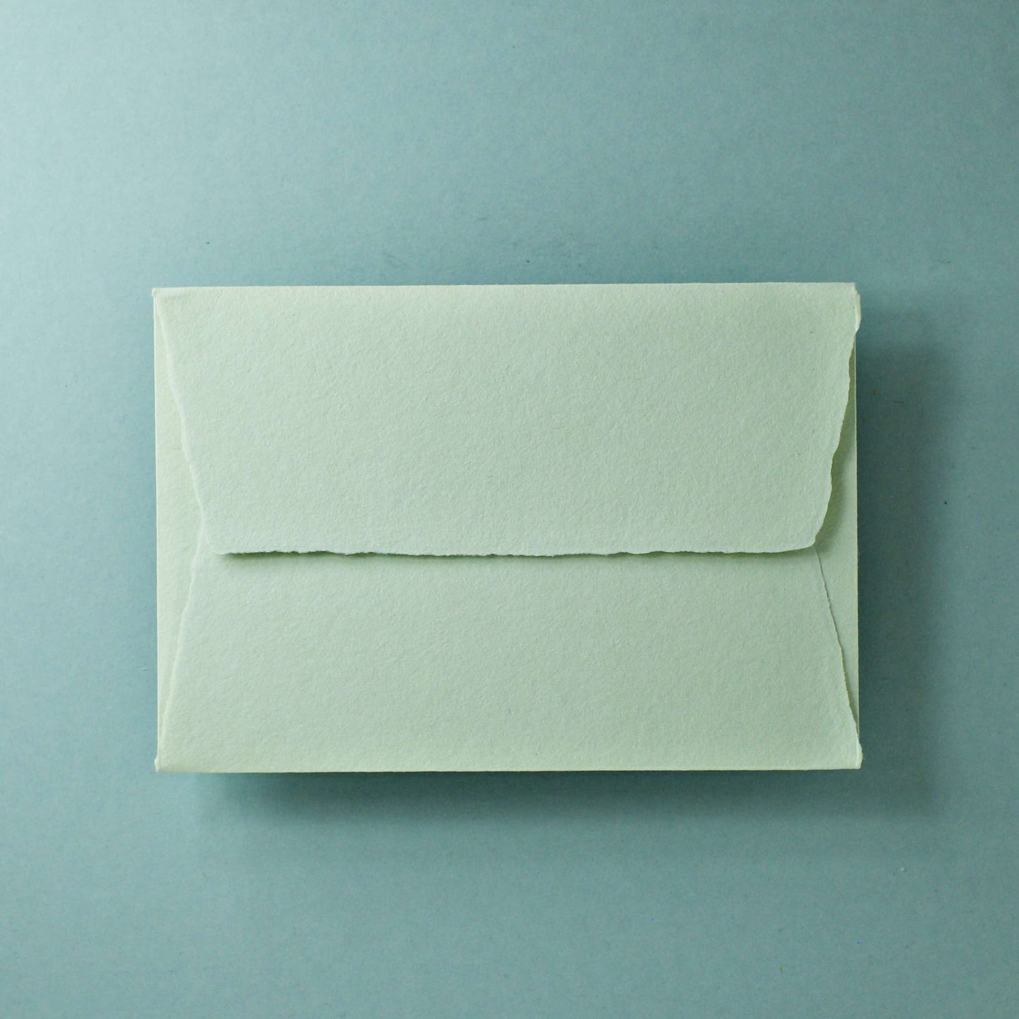 Büttenpapier-Umschlag B6 - Trapezlasche  - matcha