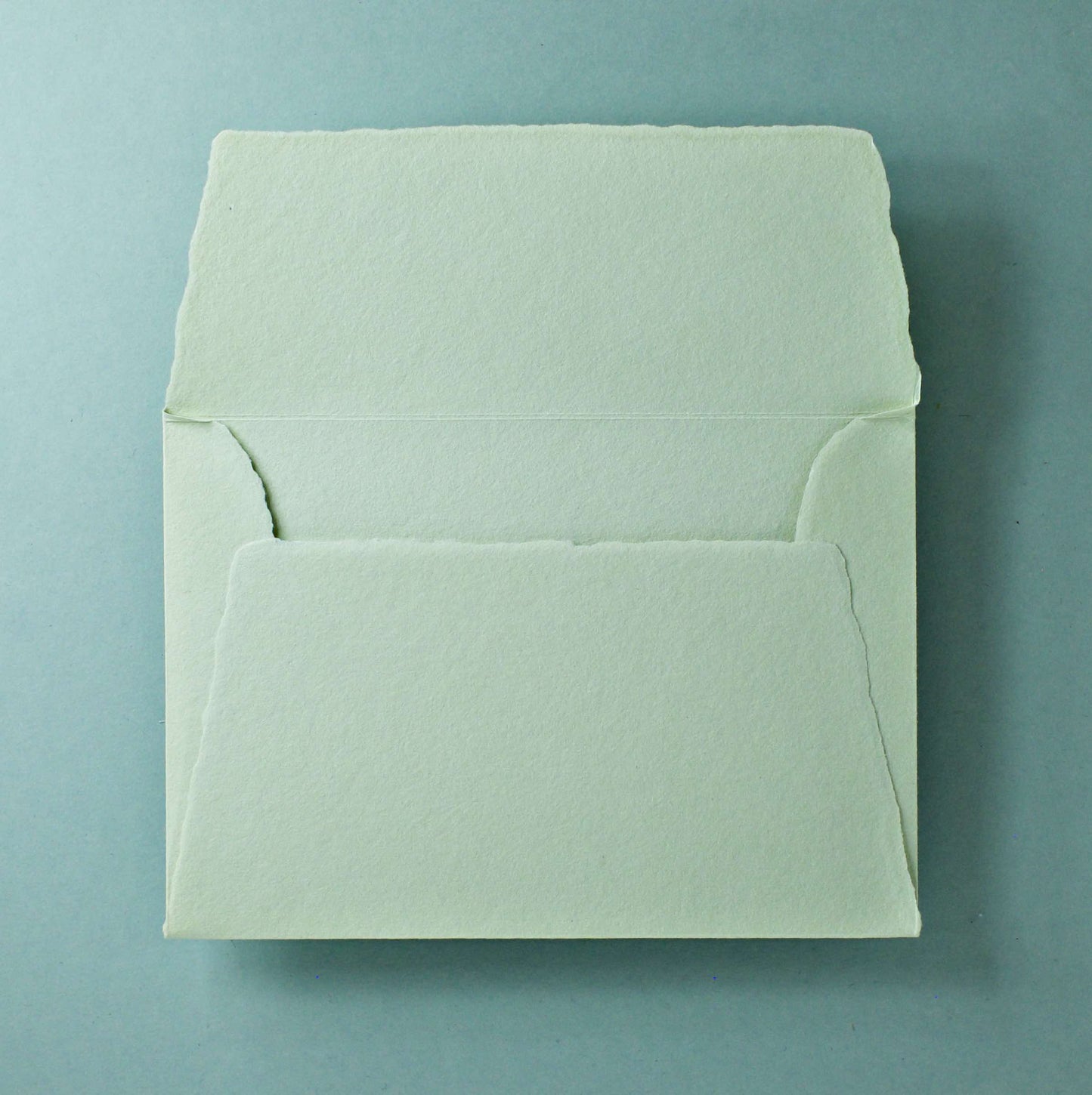 Büttenpapier-Umschlag B6 - Trapezlasche  - matcha
