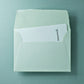 Büttenpapier-Umschlag B6 - Trapezlasche  - mint