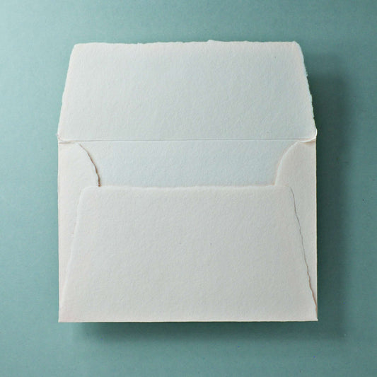 Büttenpapier-Umschlag B6 - Trapezlasche  - rosé