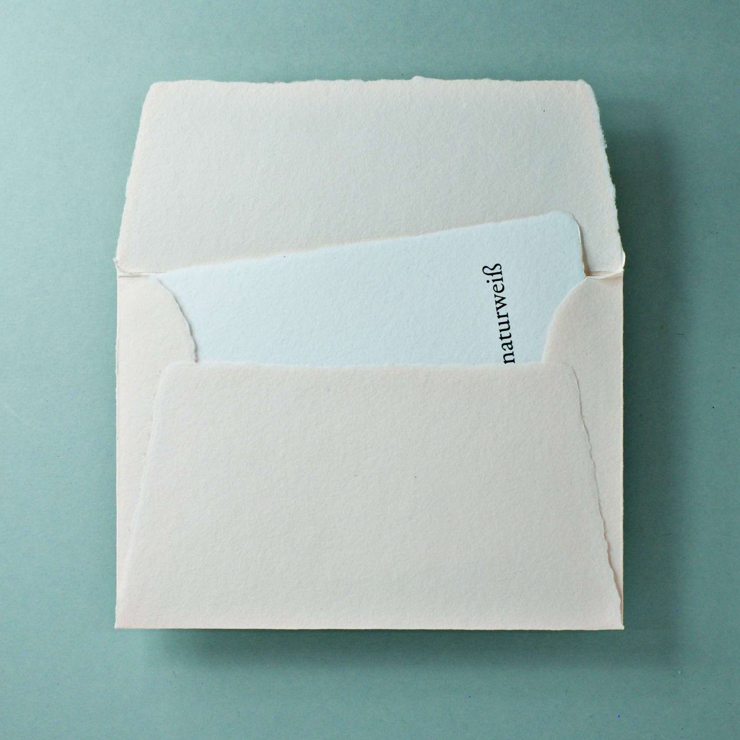 Büttenpapier-Umschlag B6 - Trapezlasche  - rosé