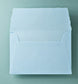 Büttenpapier-Umschlag C5 - Trapezlasche  - babyblau