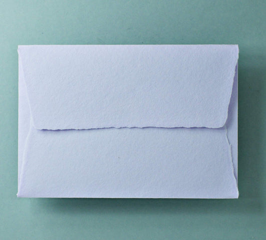 Büttenpapier-Umschlag C5 - Trapezlasche - flieder
