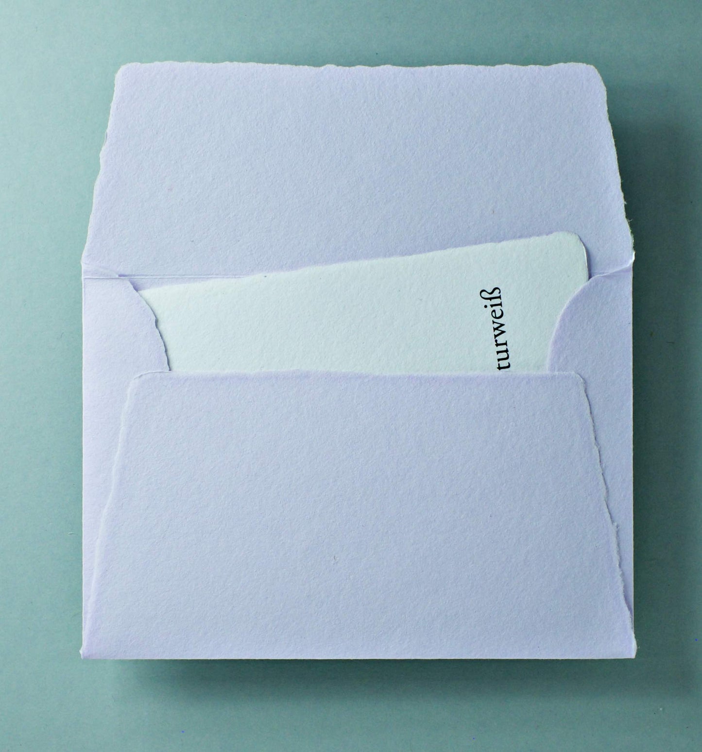 Büttenpapier-Umschlag C5 - Trapezlasche  - flieder