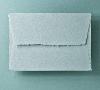 Büttenpapier-Umschlag C5 - Trapezlasche  - lichtgrau