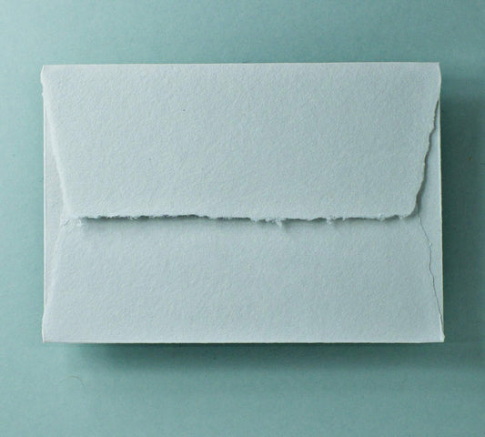 Büttenpapier-Umschlag C5 - Trapezlasche - lichtgrau