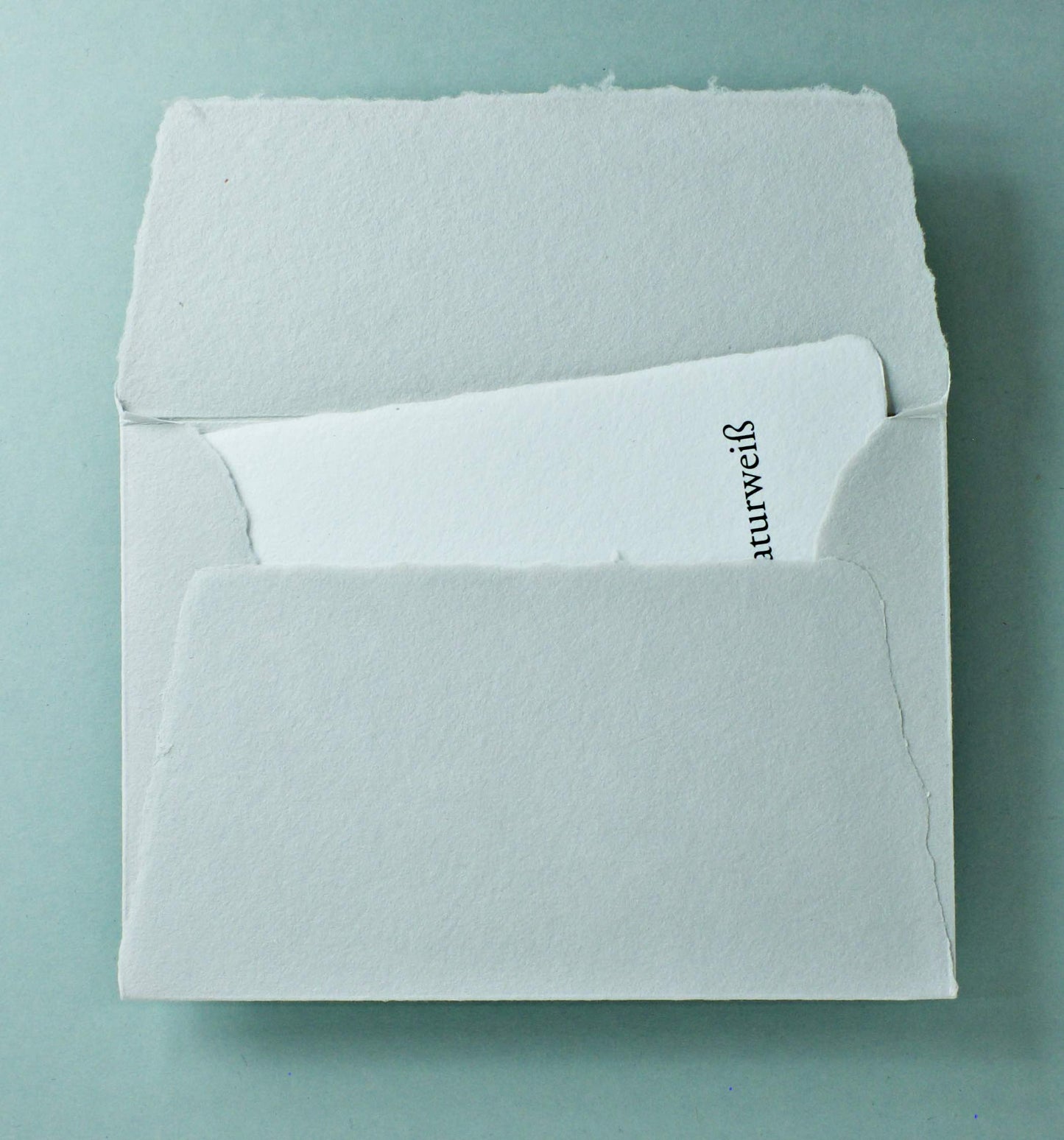 Büttenpapier-Umschlag C5 - Trapezlasche  - lichtgrau