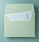 Büttenpapier-Umschlag C5 - Trapezlasche  - matcha