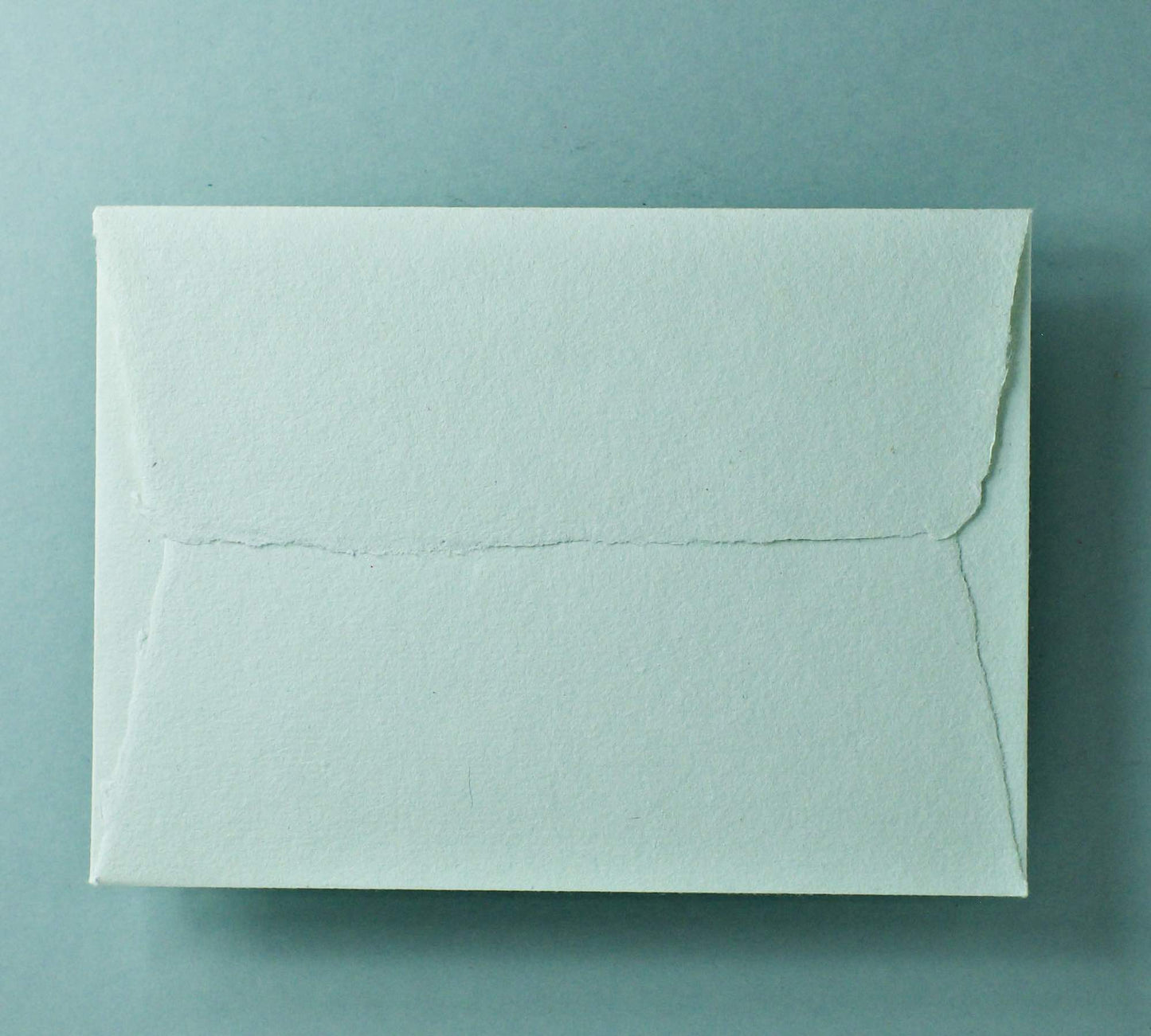 Büttenpapier-Umschlag C5 - Trapezlasche - mint