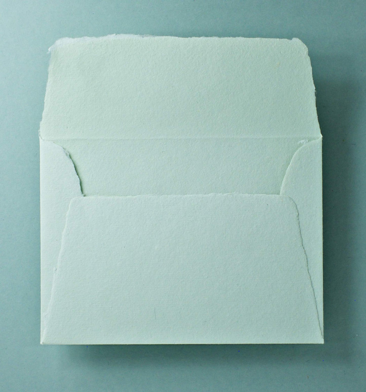 Büttenpapier-Umschlag C5 - Trapezlasche - mint
