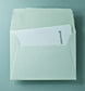 Büttenpapier-Umschlag C5 - Trapezlasche - mint