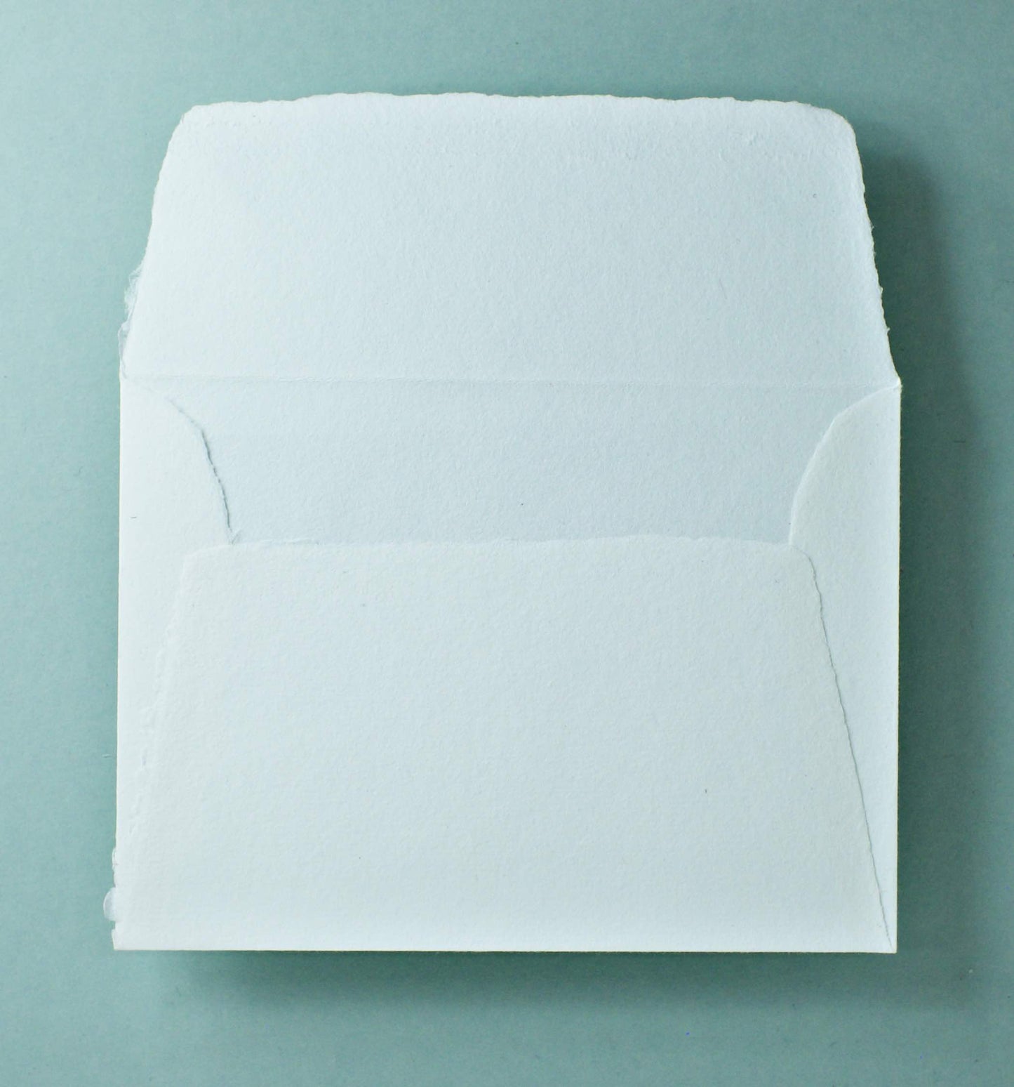 Büttenpapier-Umschlag C5 - Trapezlasche - naturweiß
