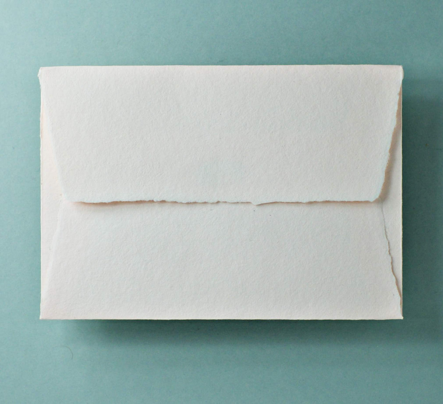 Büttenpapier-Umschlag C5 - Trapezlasche - rosé