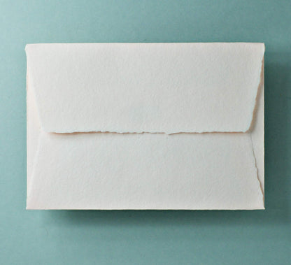 Büttenpapier-Umschlag C5 - Trapezlasche - rosé