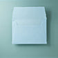Büttenpapier-Umschlag C6 - Trapezlasche - babyblau