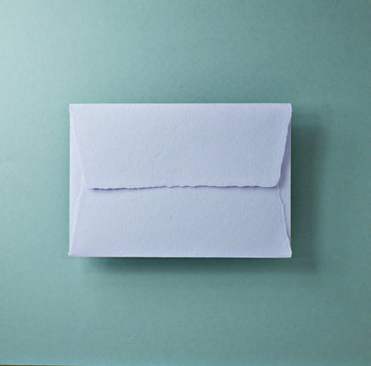 Büttenpapier-Umschlag C6 - Trapezlasche - flieder