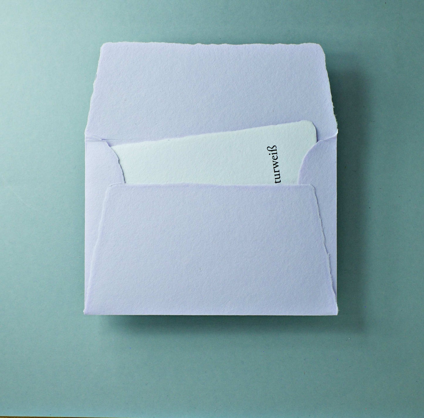 Büttenpapier-Umschlag C6 - Trapezlasche - flieder