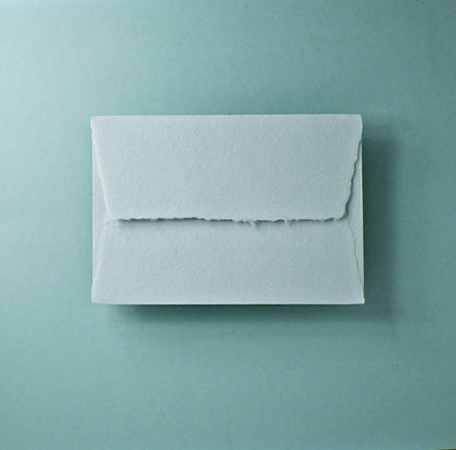 Büttenpapier-Umschlag C6 - Trapezlasche - lichtgrau