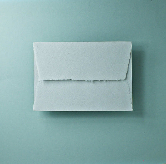 Büttenpapier-Umschlag C6 - Trapezlasche - lichtgrau