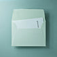 Büttenpapier-Umschlag C6 - Trapezlasche - mint