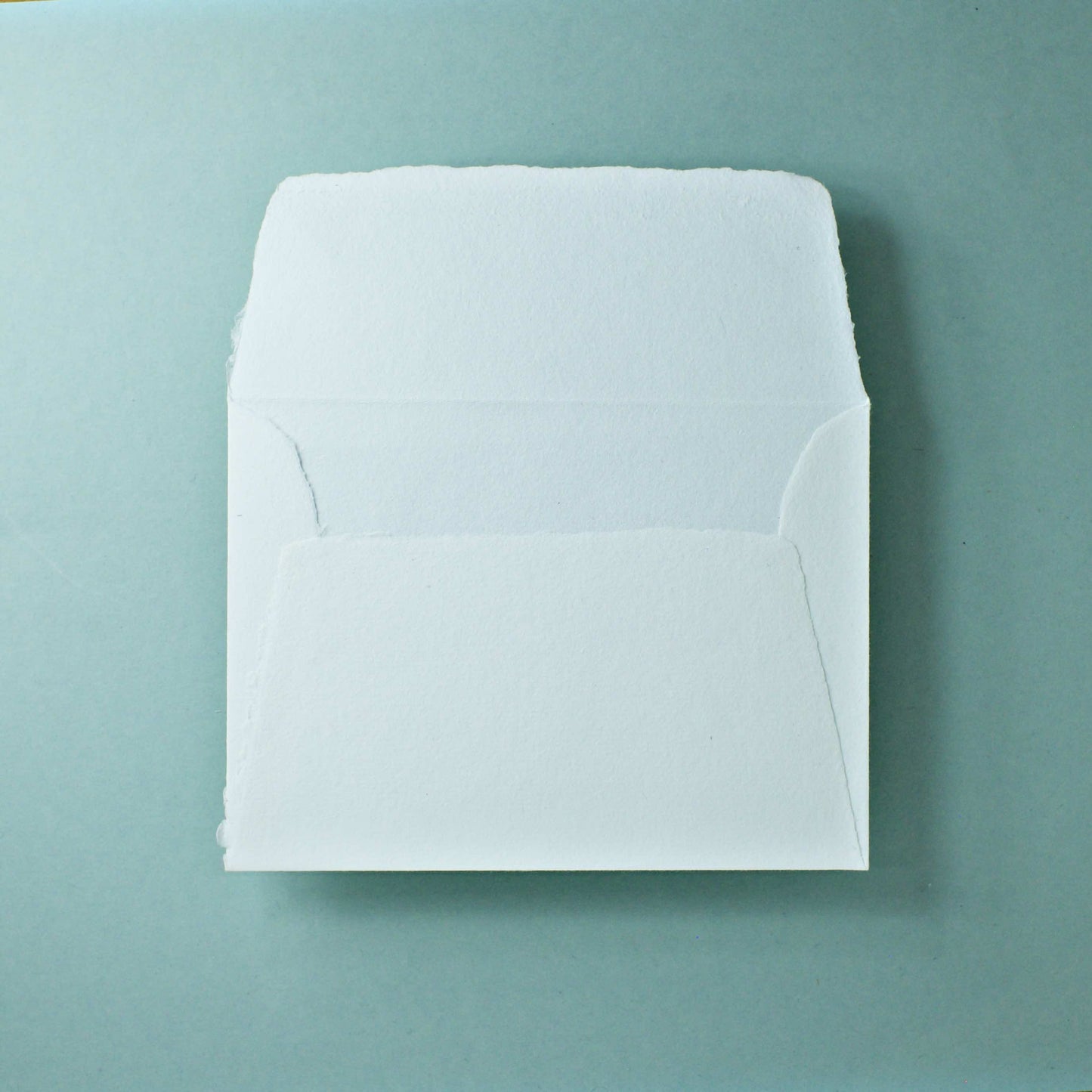 Büttenpapier-Umschlag C6 - Trapezlasche - naturweiß