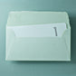 Büttenpapier-Umschlag DIN-lang - Trapezlasche - mint
