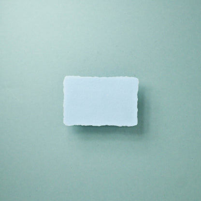 Büttenpapier-Visitenkarten 85/55 - babyblau