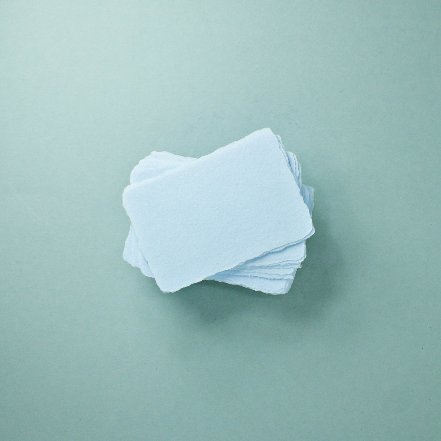 Büttenpapier-Visitenkarten 85/55 - babyblau