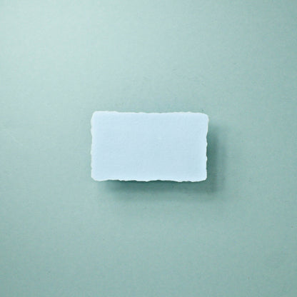 Büttenpapier-Visitenkarten 90x50 - babyblau