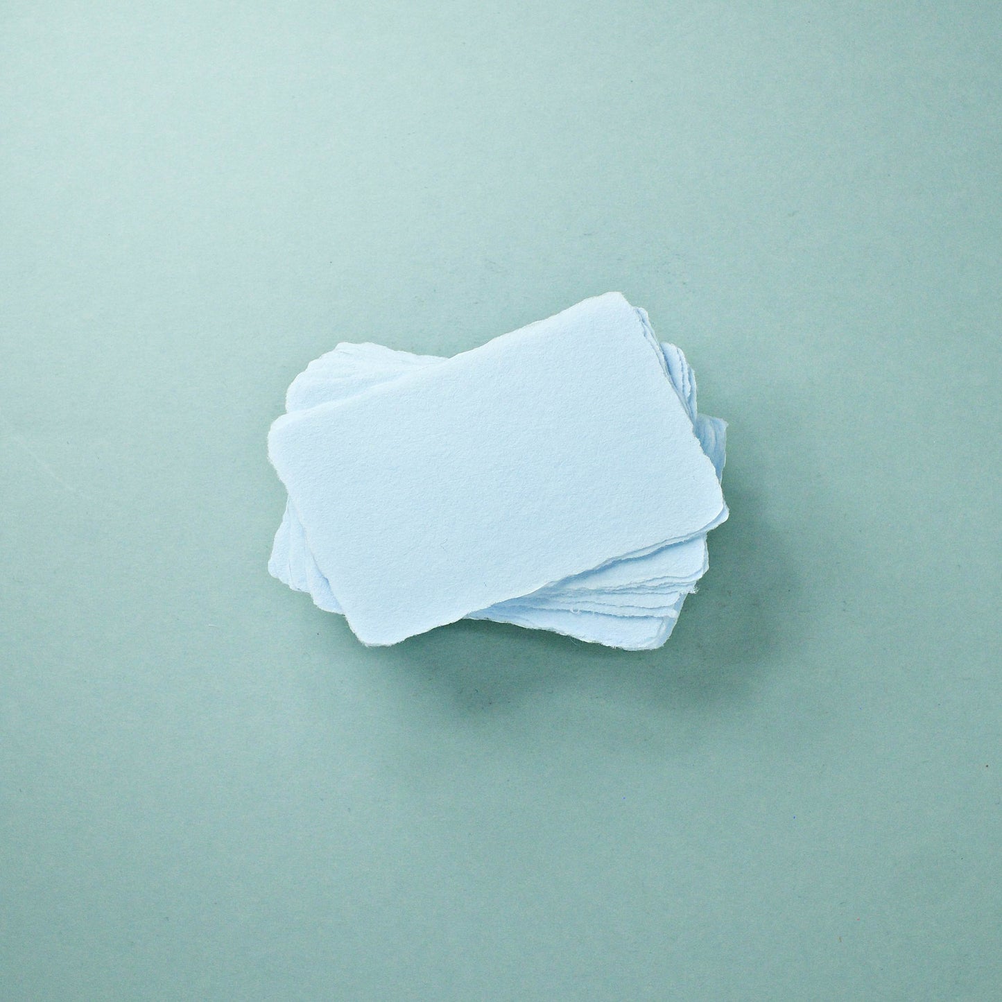 Büttenpapier-Visitenkarten 90x50 - babyblau