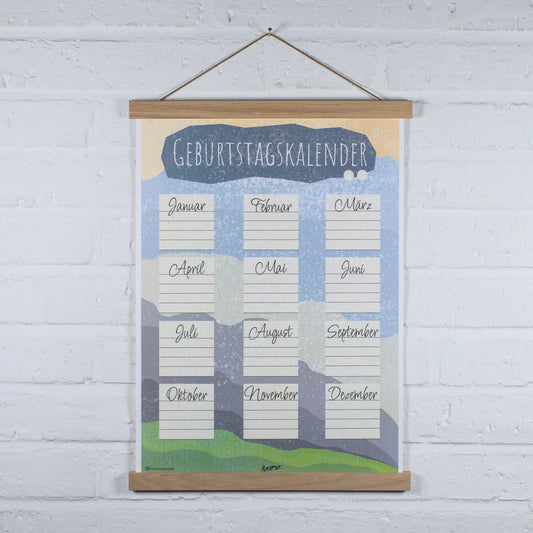 Geburtstagskalender "In den Bergen"